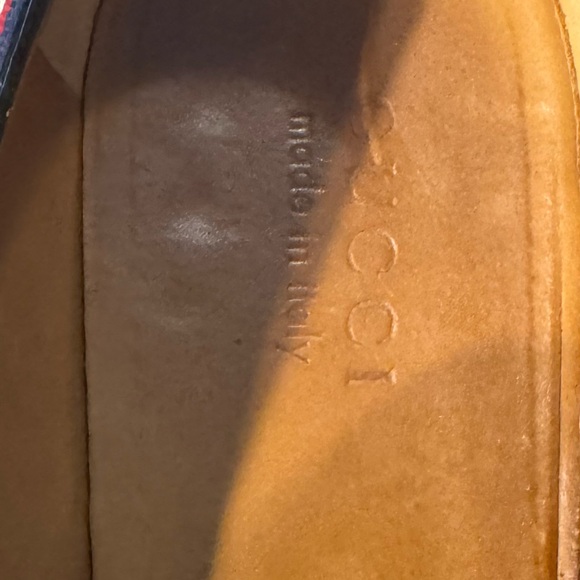 Gucci Men's Classic Black Leather Slip-Ons/Penny Loafers - Picture 7 of 9